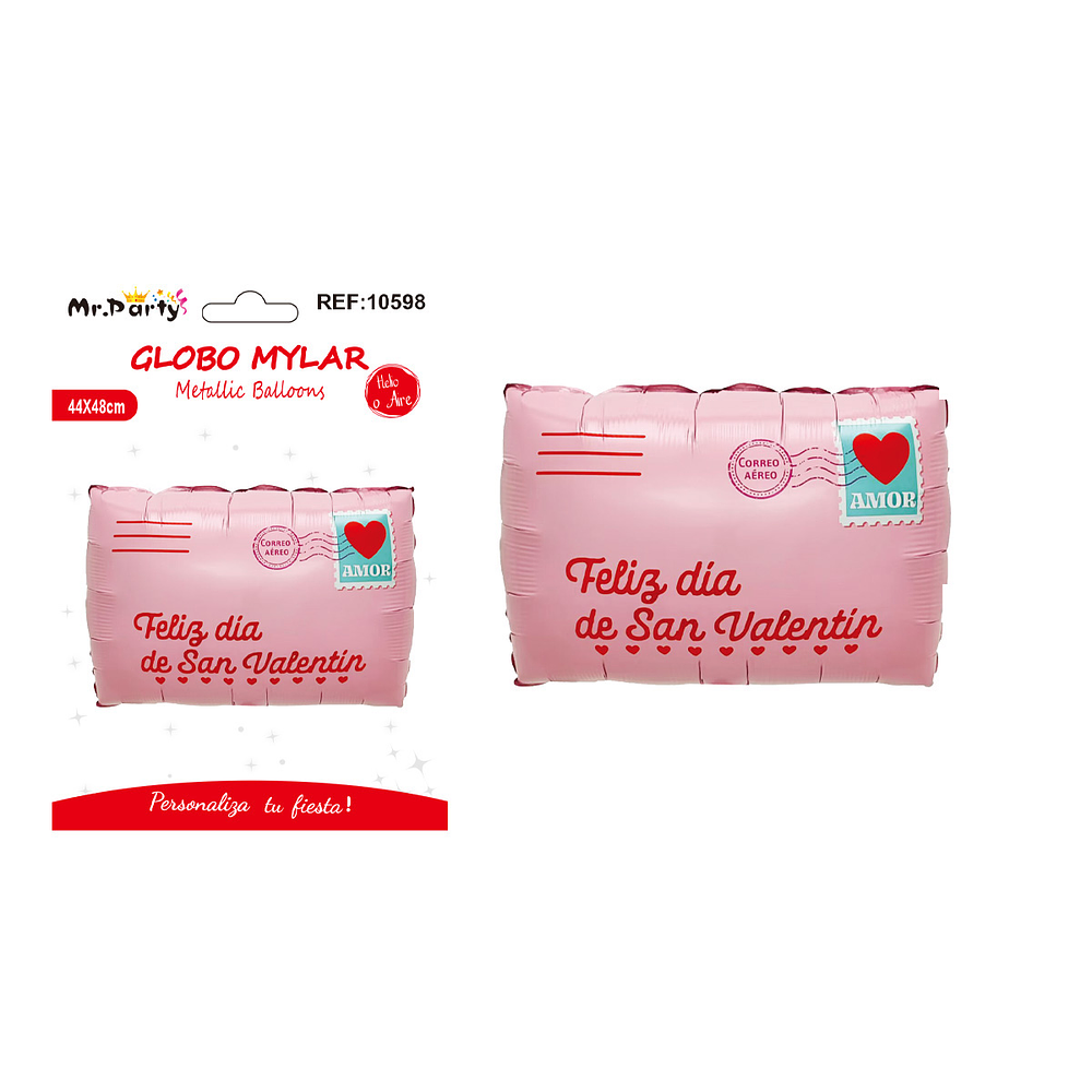 Globo metálico de carta de amor San Valentín 44*48cm