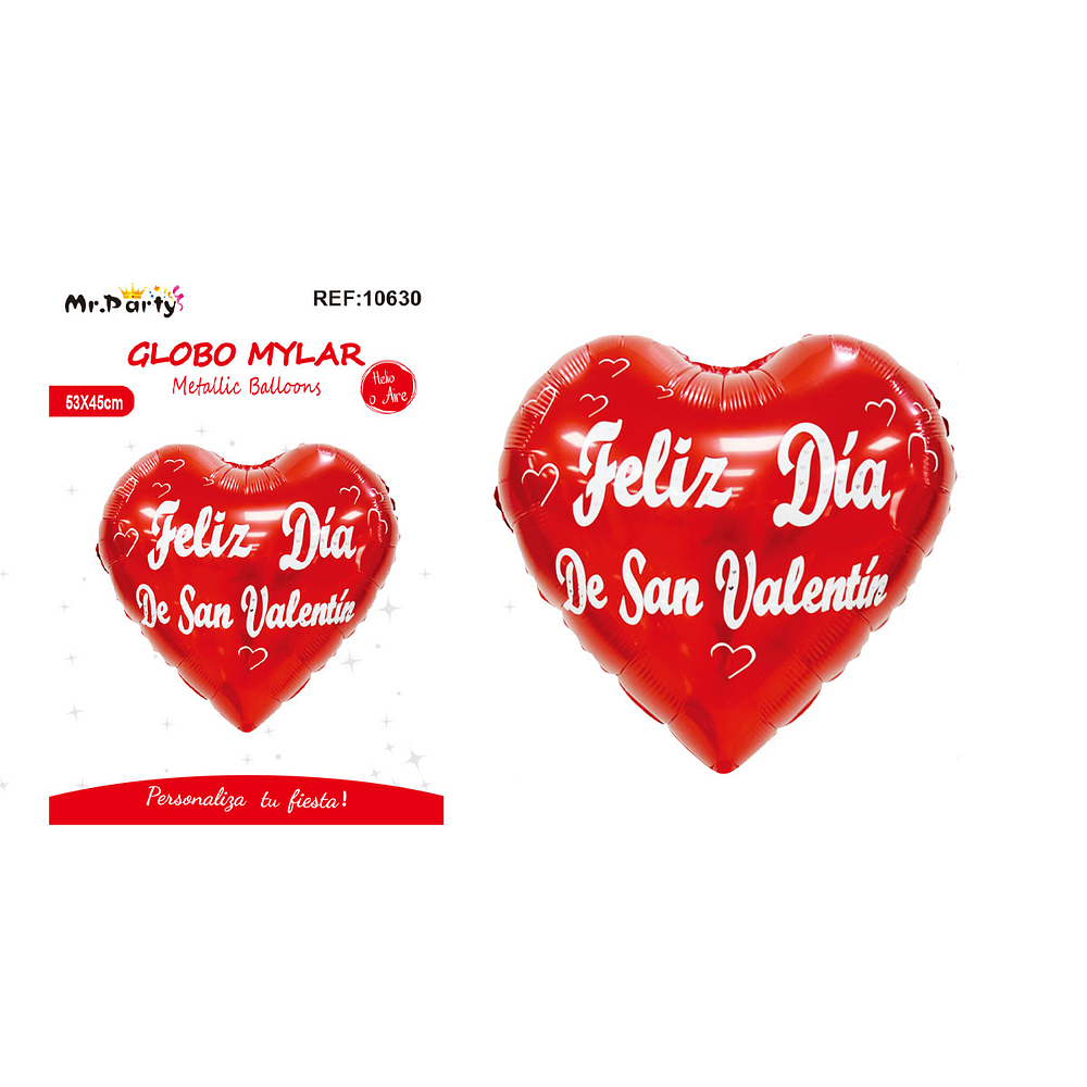 Globo metálico corazón San Valentín 53*45cm