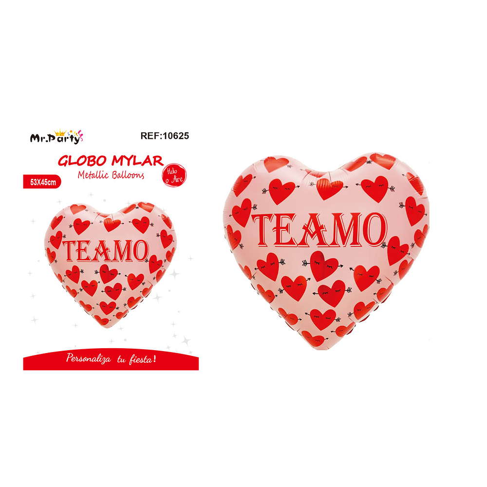 Globo metálico corazón de San Valentín 53*45cm
