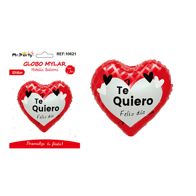 Globo metálico corazón de San Valentín 53*45cm