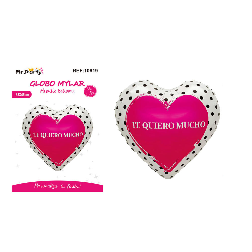 Globo metálico corazón de San Valentín 53*45cm