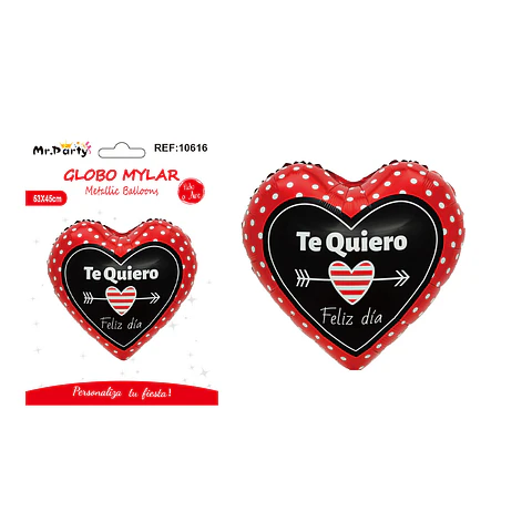 Globo metálico corazón de San Valentín 53*45cm