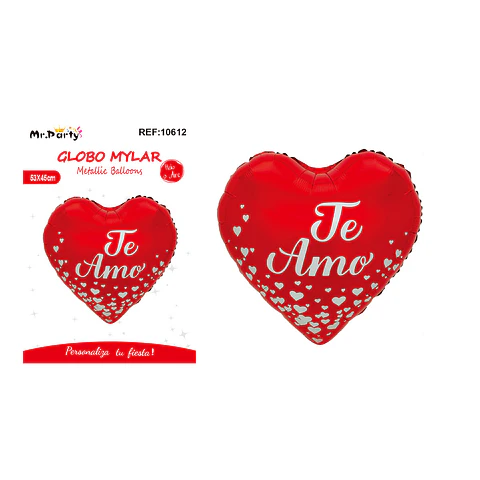 Globo metálico corazón de San Valentín 53*45cm