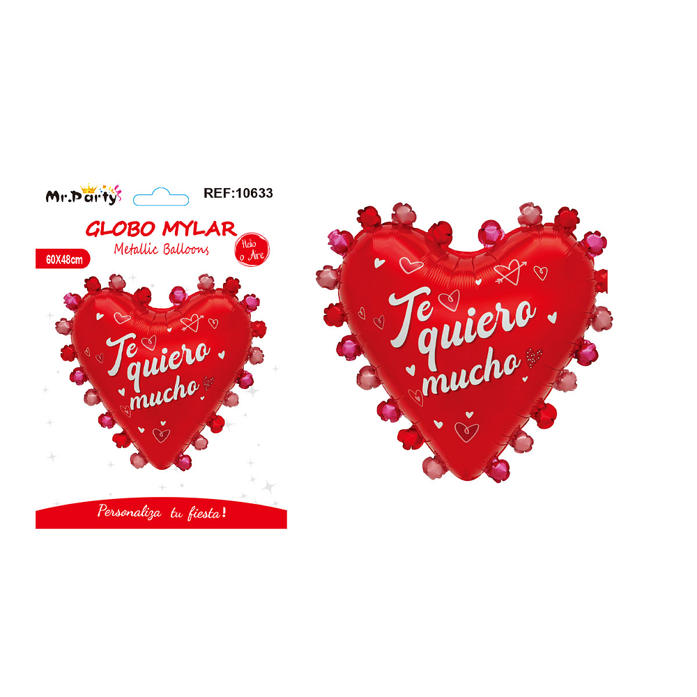 Globo metálico corazones pequeños San Valentín 60*48cm