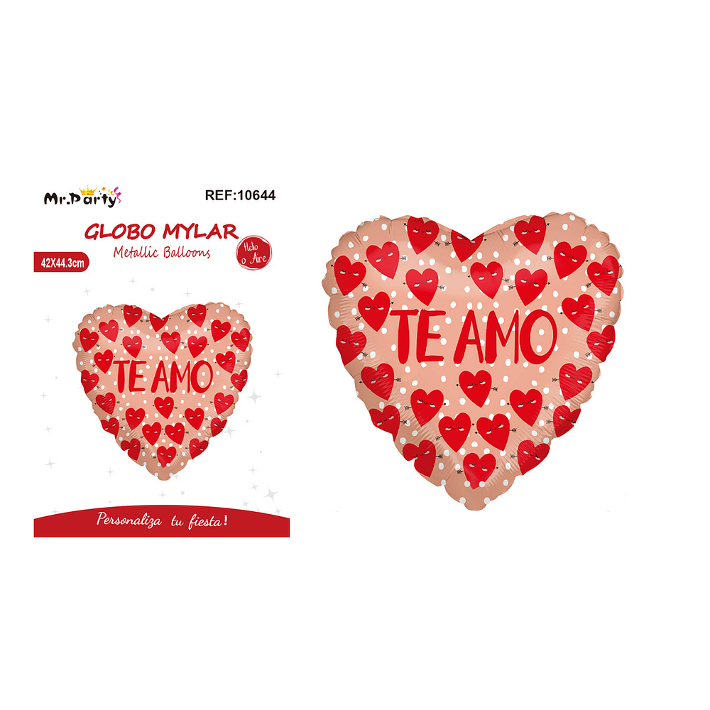 Globo metálico corazón 42*44.3cm