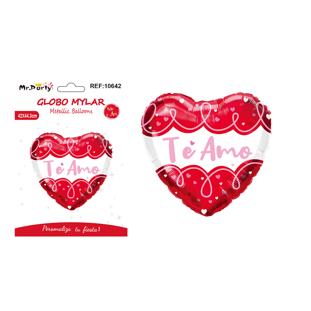 Globo metálico corazón 42*44.3cm