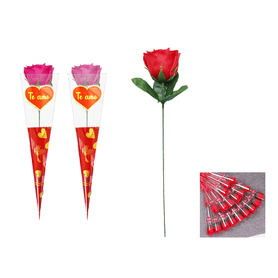 Rosa artificial Color Aleatorio 37*6cm