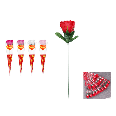 Rosa artificial Color Aleatorio 37*6cm