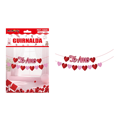 Guirnaldas decorativo San Valentín 13pcs 1.8M