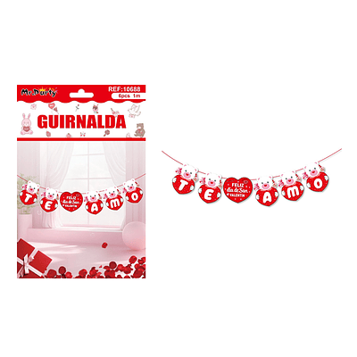 Guirnaldas decorativo San Valentín 6pcs 1M