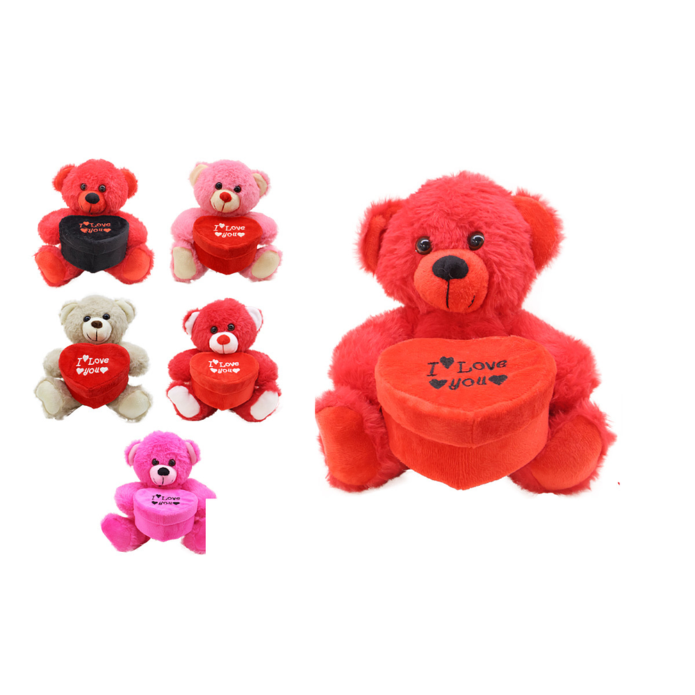 Peluche oso adorable de San Valentín 16*22cm Color Aleatorio