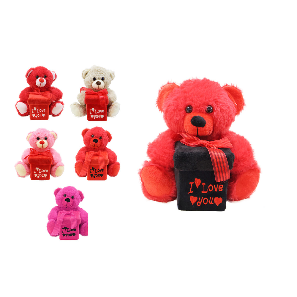 Peluche oso adorable de San Valentín 16*22cm Color Aleatorio