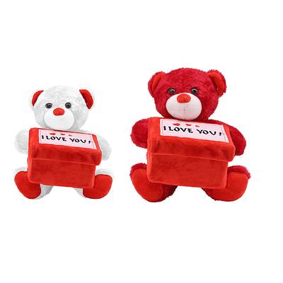 Peluche oso adorable de San Valentín 16*22cm Color Aleatorio