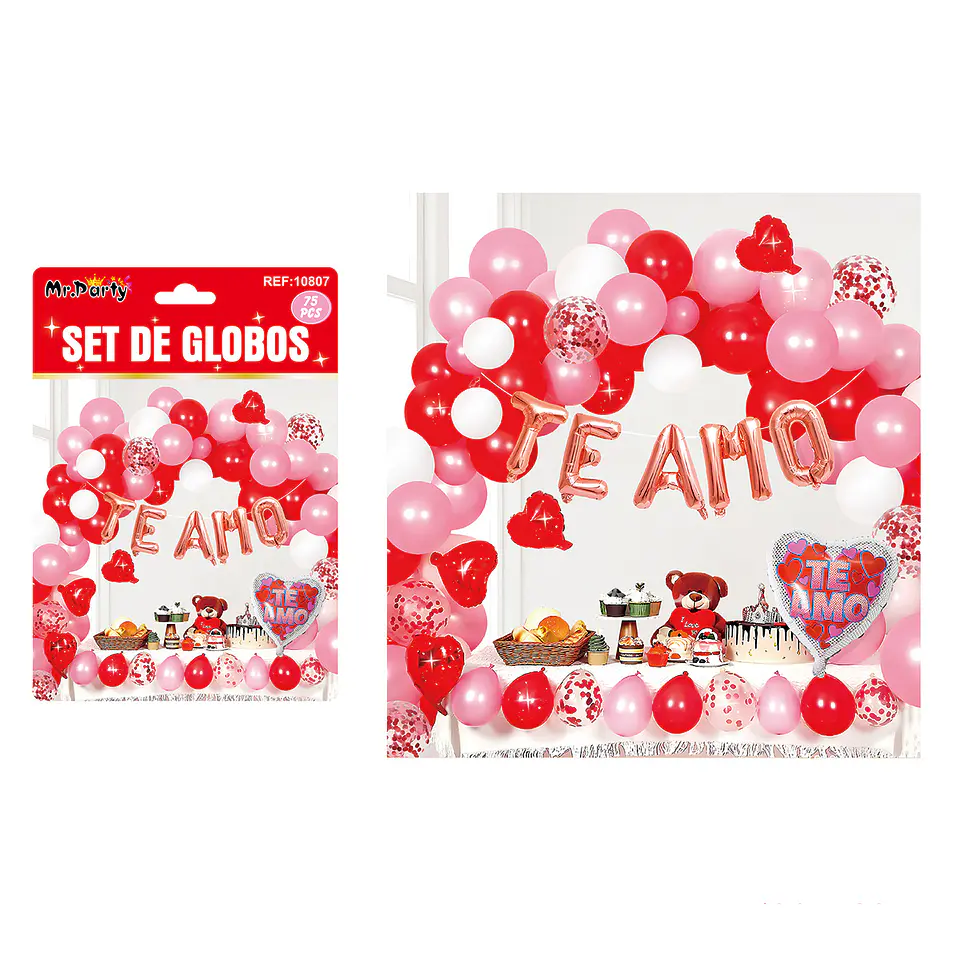 Set de globos San Valentín 75pcs 1