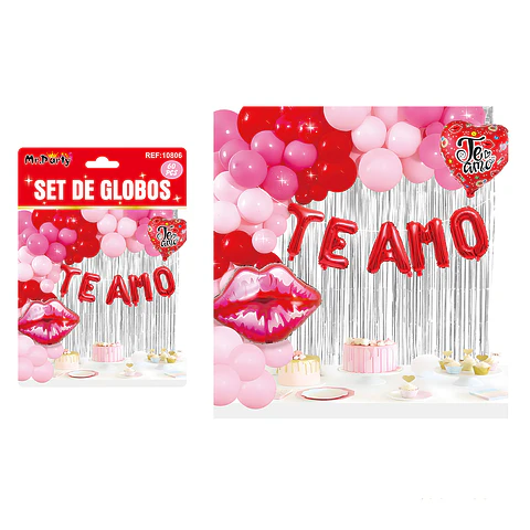 Set de globos San Valentín 60pcs