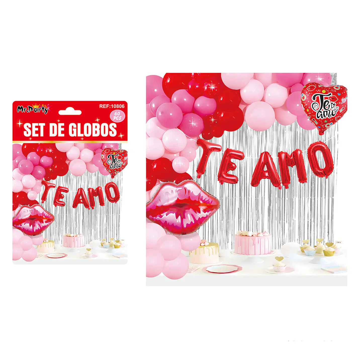 Set de globos San Valentín 60pcs 1