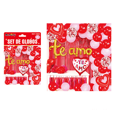 Set de globos San Valentín 60pcs
