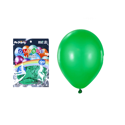 Globos de látex verde oscuro mate 35cm 25pcs