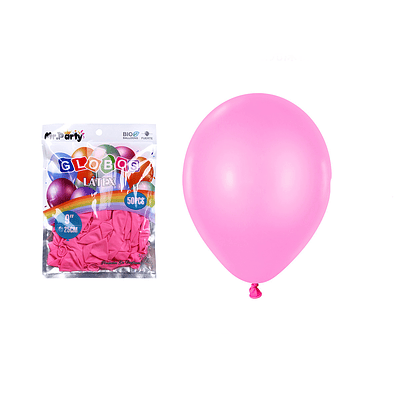 Globos de látex rosa oscura mate 25cm 50pcs