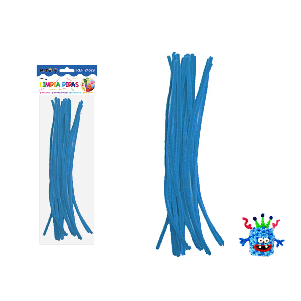 Limpiapipas chenille azul lago 0.6*30cm 20pcs 1