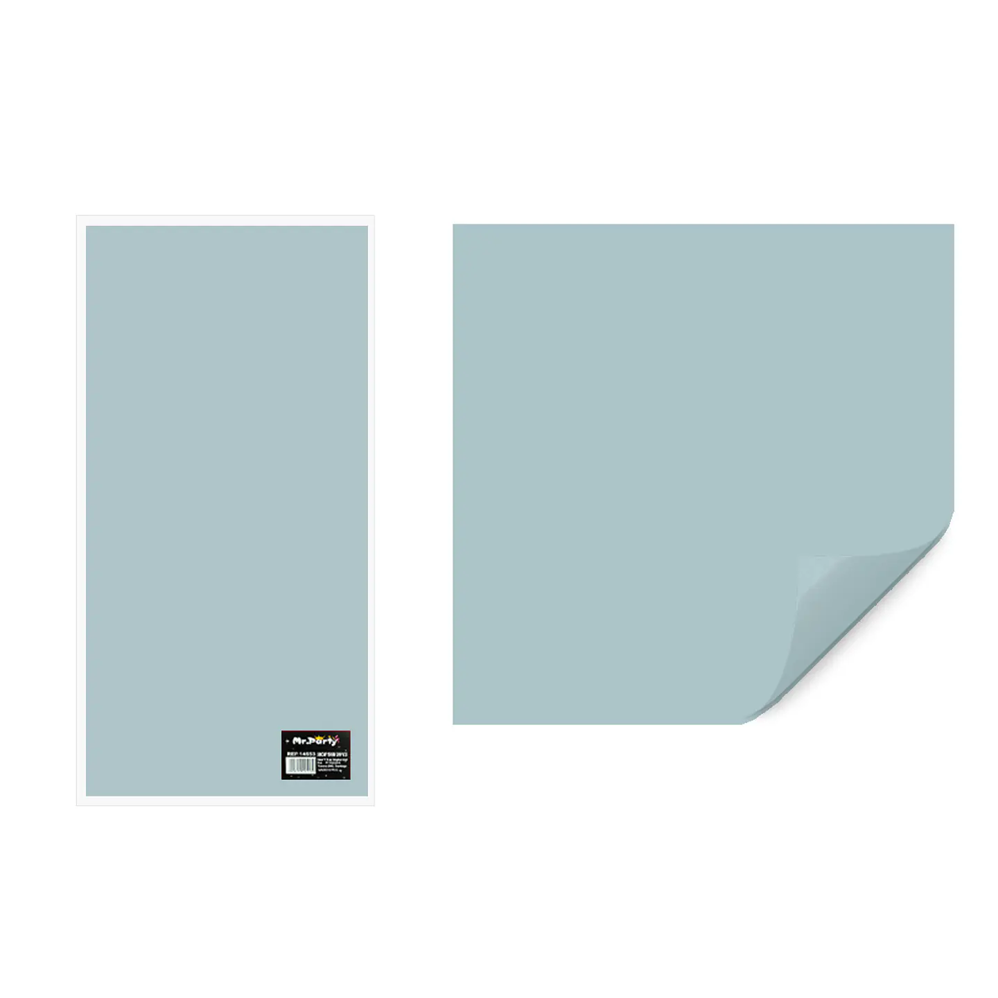 Papel coreano verde jade claro 58cm*58cm 20pcs 1