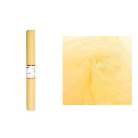 Rollo de tul estilo americano dorado 48cm*10y