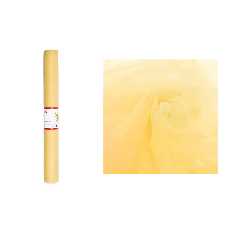 Rollo de tul estilo americano dorado 48cm*10y 1