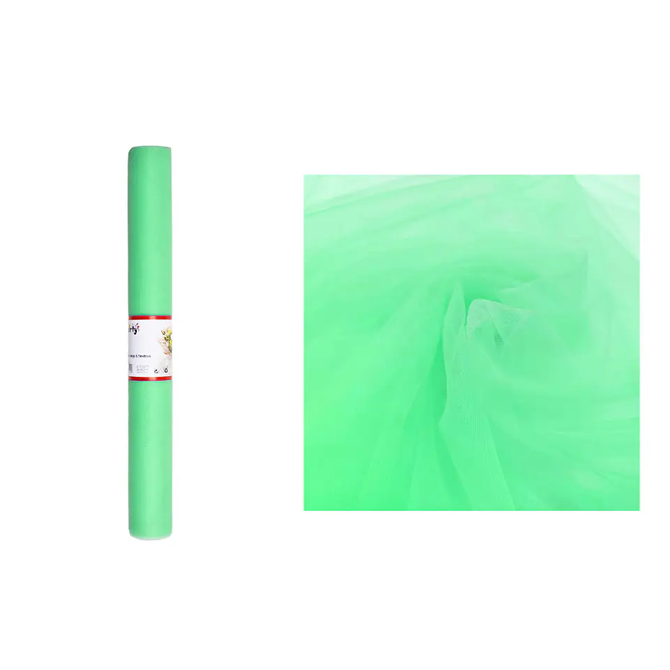 Rollo de tul estilo americano verde Tiffany 48cm*10y 1