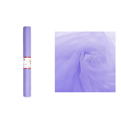 Rollo de tul estilo americano lila 48cm*10y