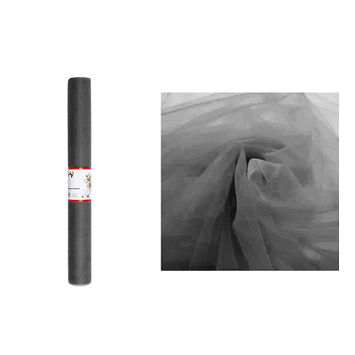 Rollo de tul estilo americano negro 48cm*10y