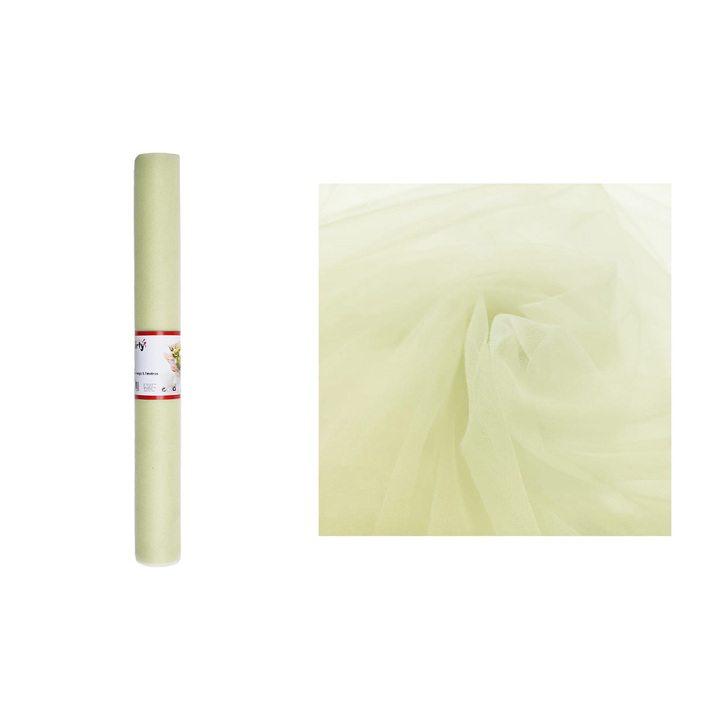 Rollo de tul estilo americano beige 48cm*10y