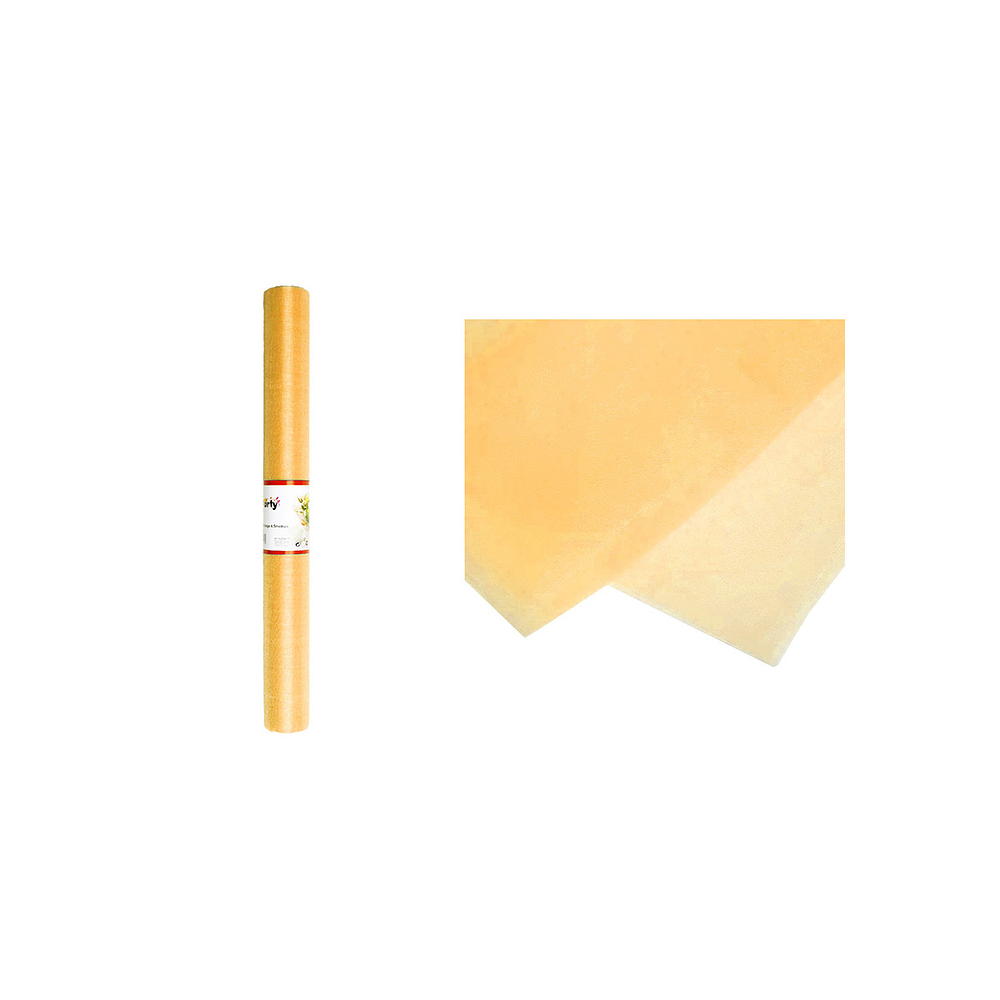 Rollo de tul dorado 48cm*4.5M