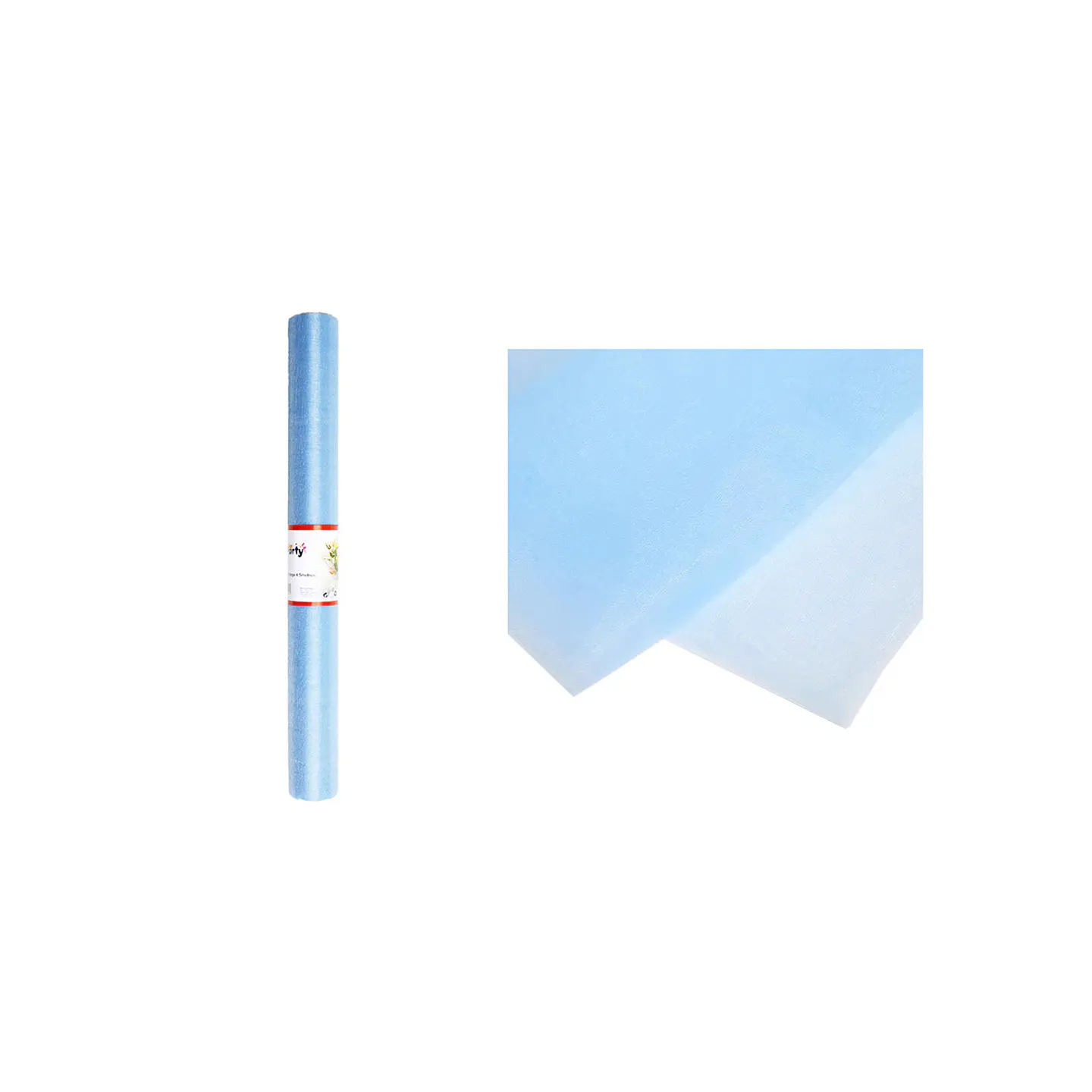 Rollo de tul azul claro 48cm*4.5M 1