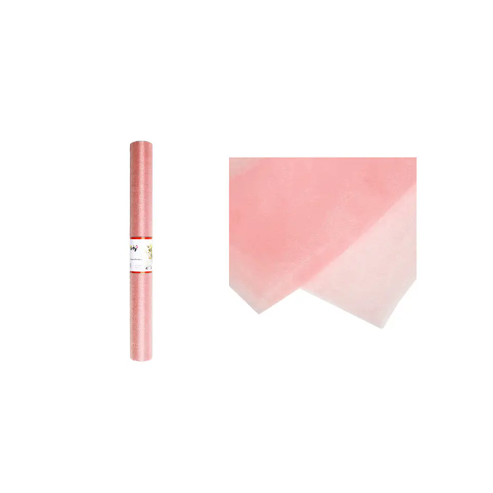 Rollo de tul rosa claro 48cm*4.5M 1