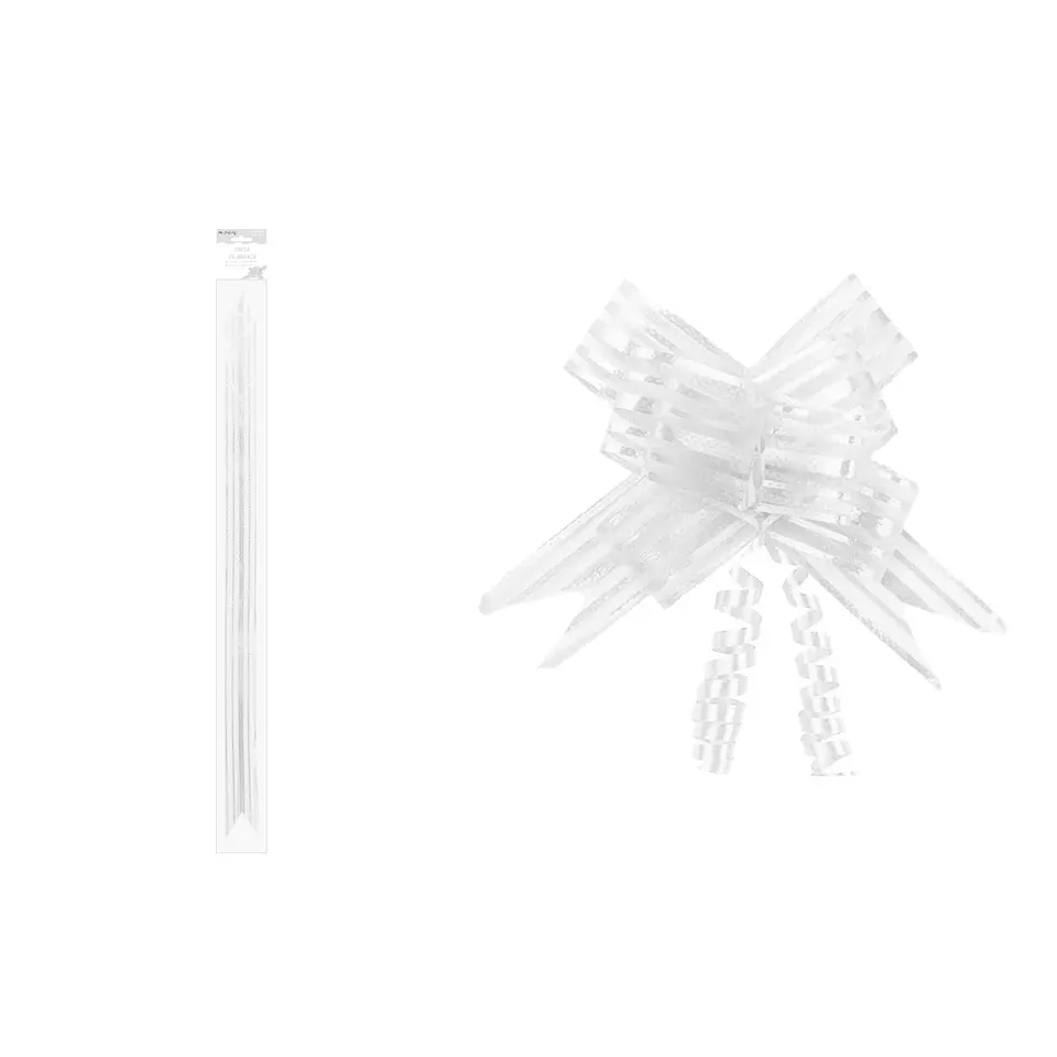 Cinta de lazo mágico decorativo con rayas blancas para regalo 3cm 8pcs 1