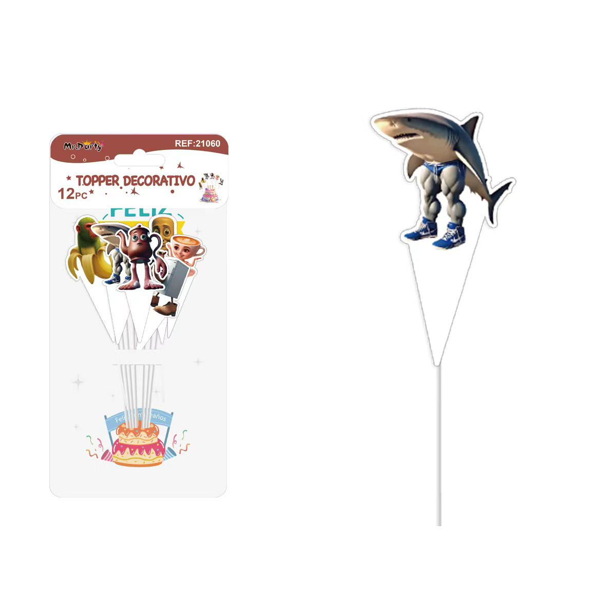 Cake Topper Brainrot 8.5cm 12pcs