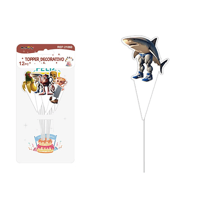 Cake Topper Brainrot 8.5cm 12pcs