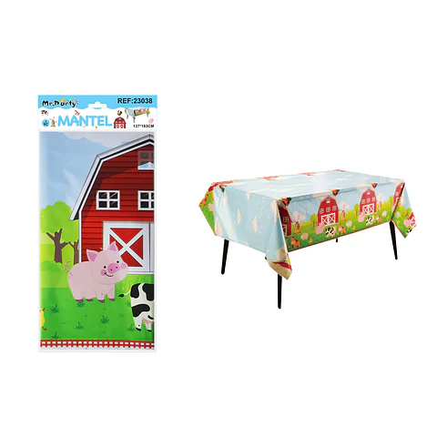 Mantel plástico perlado de granja 137*183cm