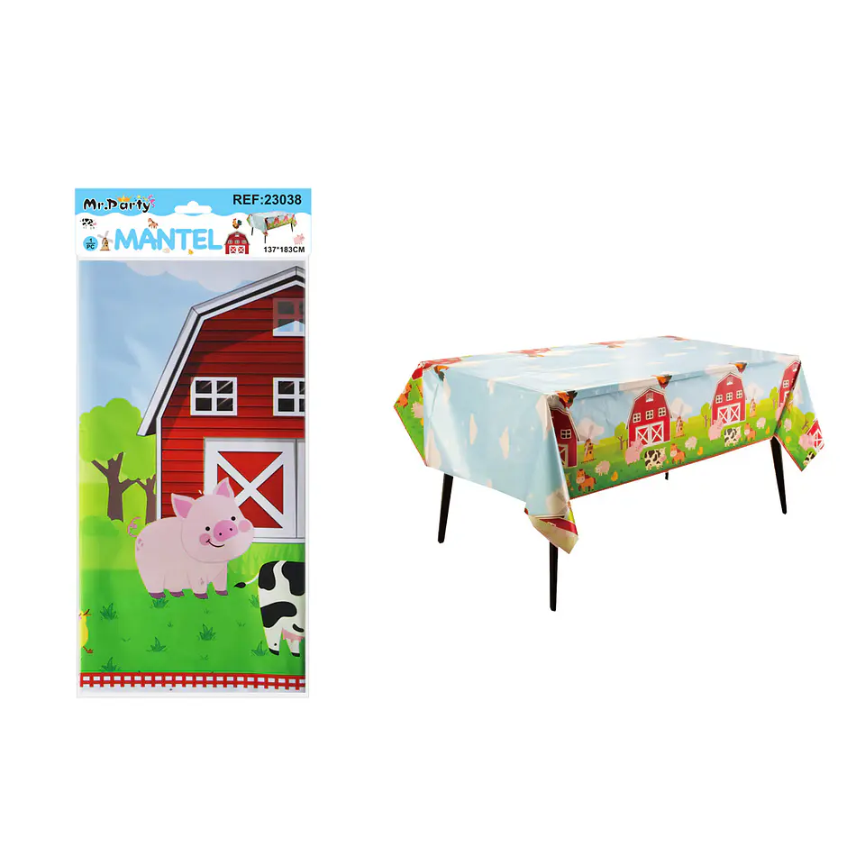 Mantel plástico perlado de granja 137*183cm 1