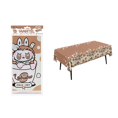 Mantel plástico con diseño Labubu 137*183cm