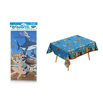 Mantel plástico con diseño Brainrot 137*183cm