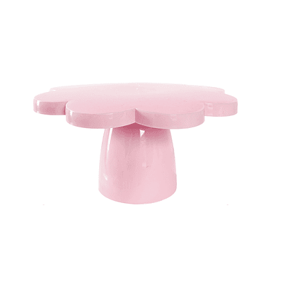 Soporte para torta con borde de flor rosa 200g