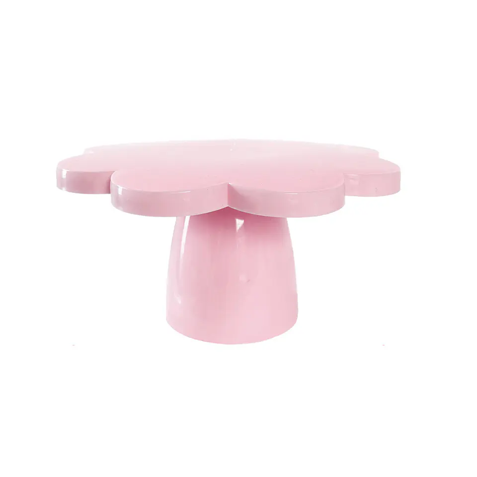 Soporte para torta con borde de flor rosa 200g 12.5*24cm 1