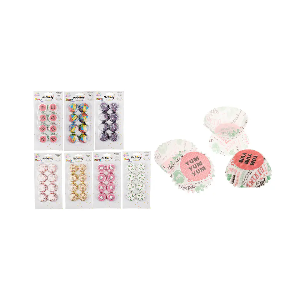 Set de moldes de papel para cupcake Diseño Aleatorio 6cm 150pcs 1
