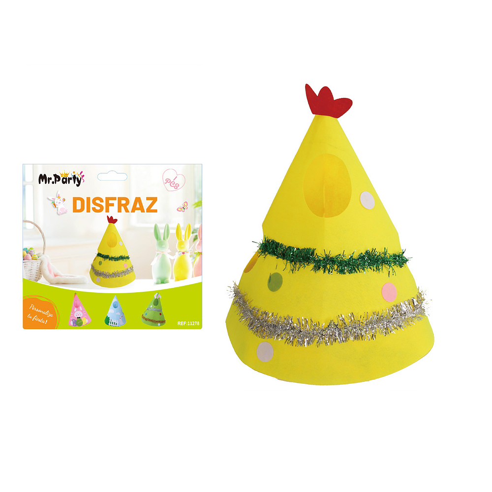 Disfraz de fieltro de Pascua color amarillo 70*85cm