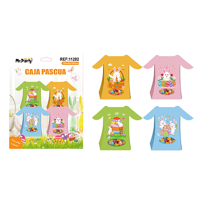 Caja de dulces de Pascua 10*4.9*16.6cm 6pcs Color Aleatorio