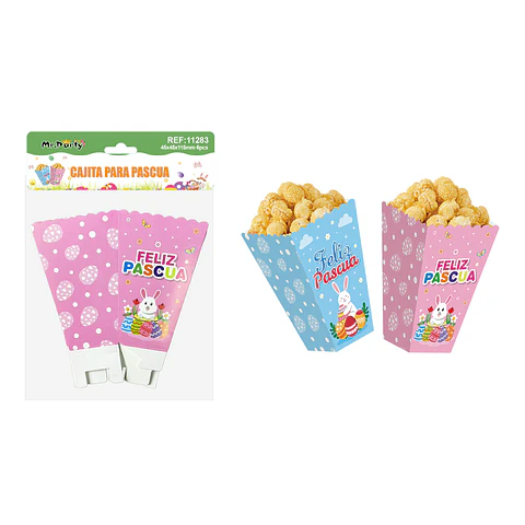 Caja de dulces de Pascua 4.5*4.5*11.5cm 6pcs Color Aleatorio
