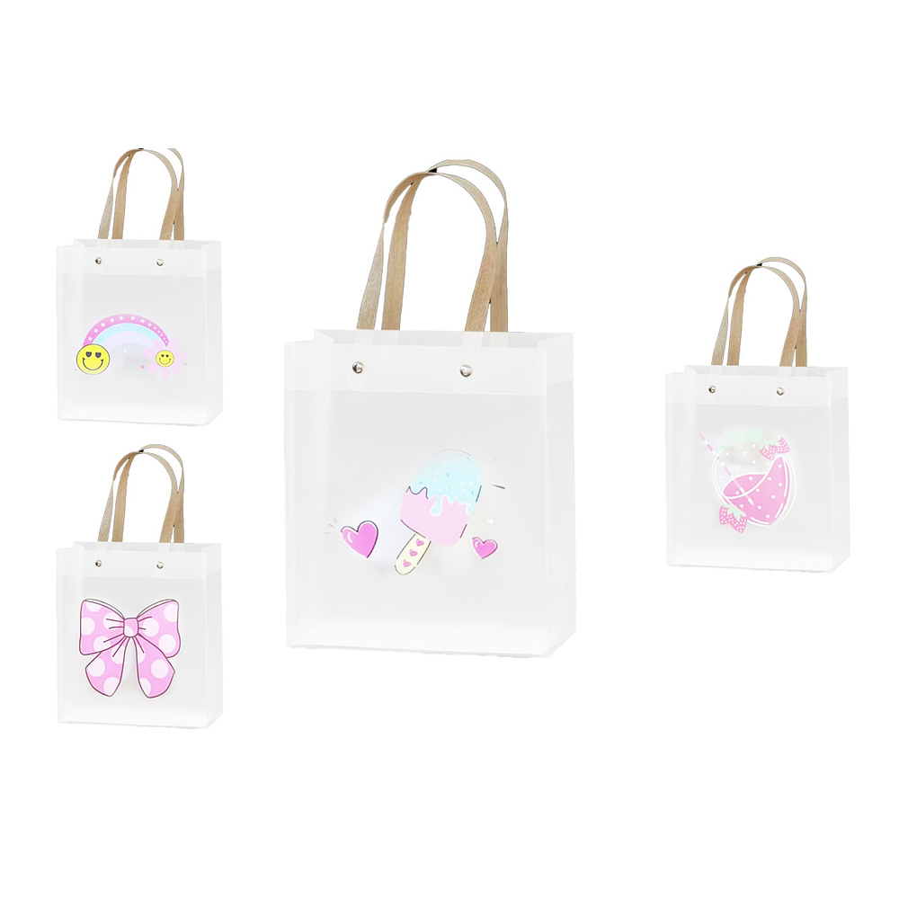 Bolsa de mano PP con diseño aleatorio 18.5*16*8cm