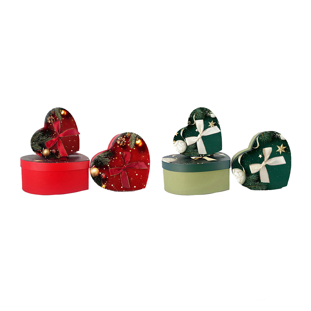 Set de cajas de regalos corazón Color Aleatorio 3pcs