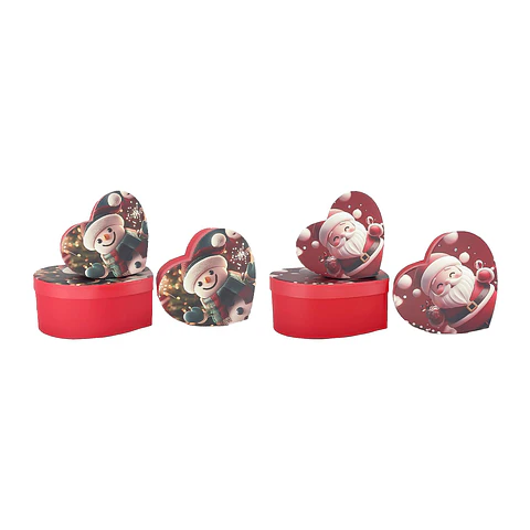 Set de cajas de regalos corazón Color Aleatorio 3pcs